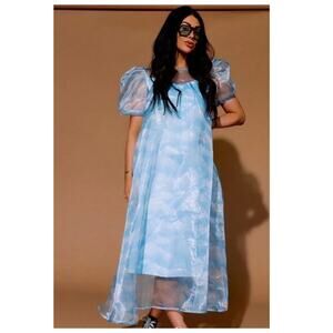 NWT Dressed In Lala Star Energy Organza Dress Size Medium